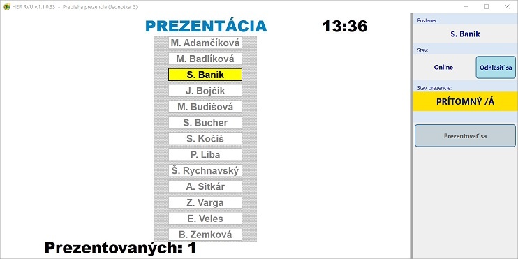 online prezencia