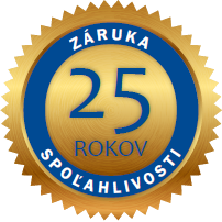 Záruka spoľahlivostu - 25 rokov